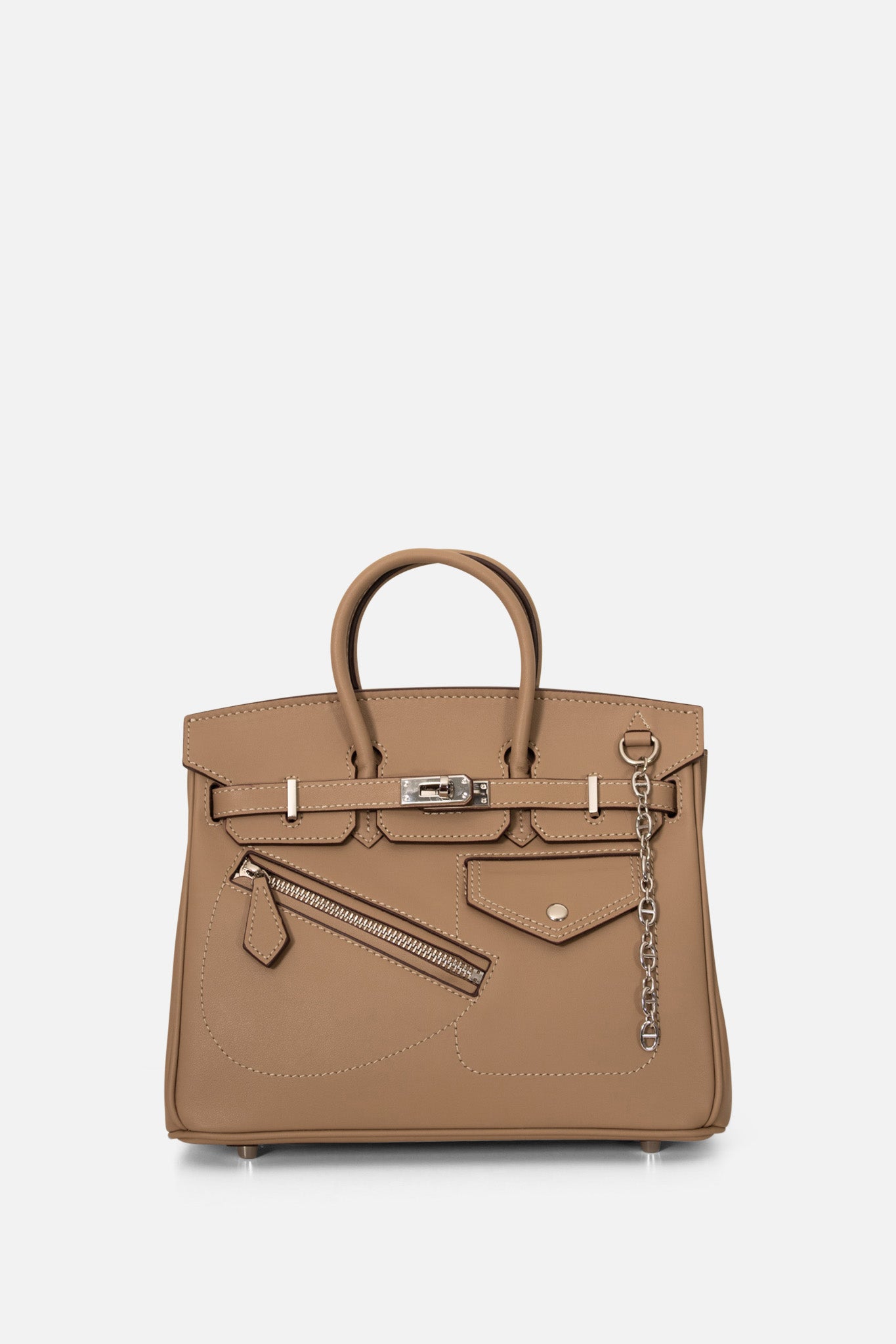 Sasha Double Handle Bag Toffee