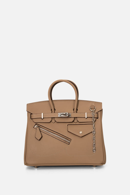 Sasha Double Handle Bag Toffee