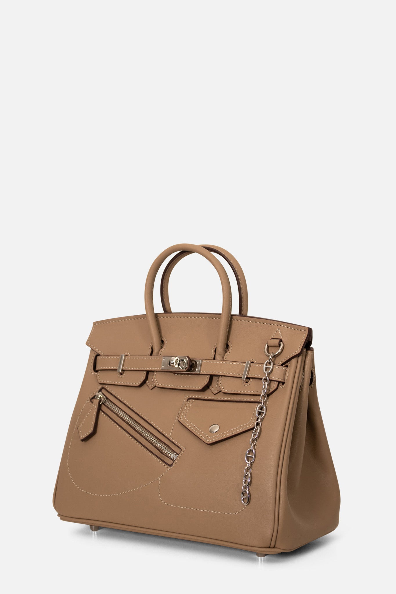 Sasha Double Handle Bag Toffee