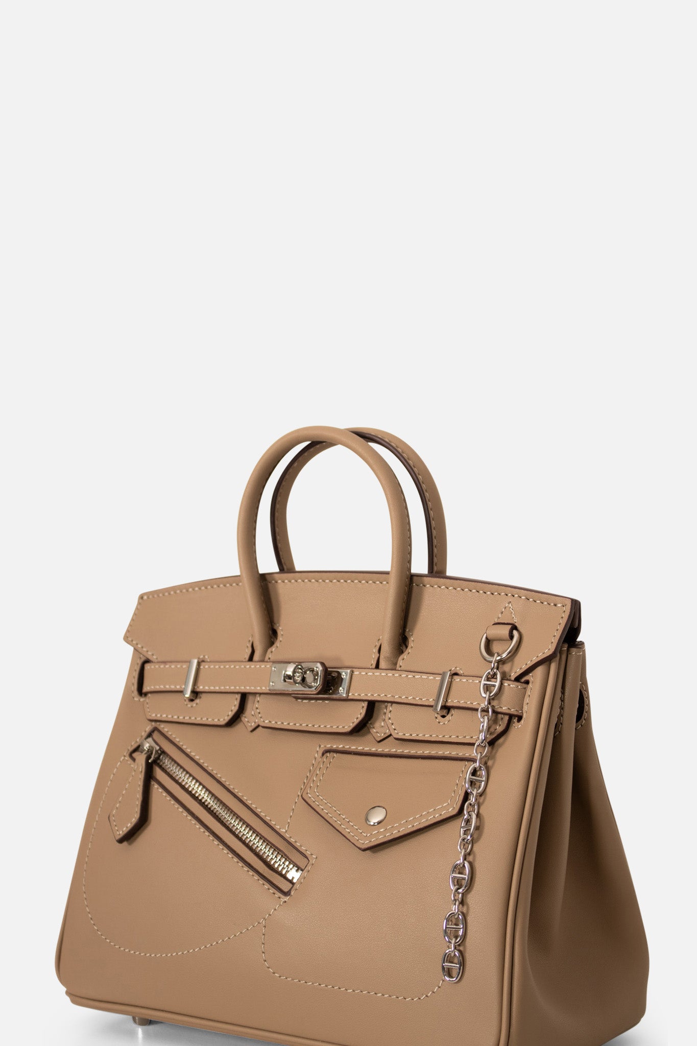 Sasha Double Handle Bag Toffee