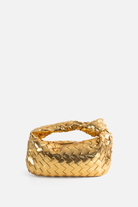 Ross Knot Handle Bag Gold