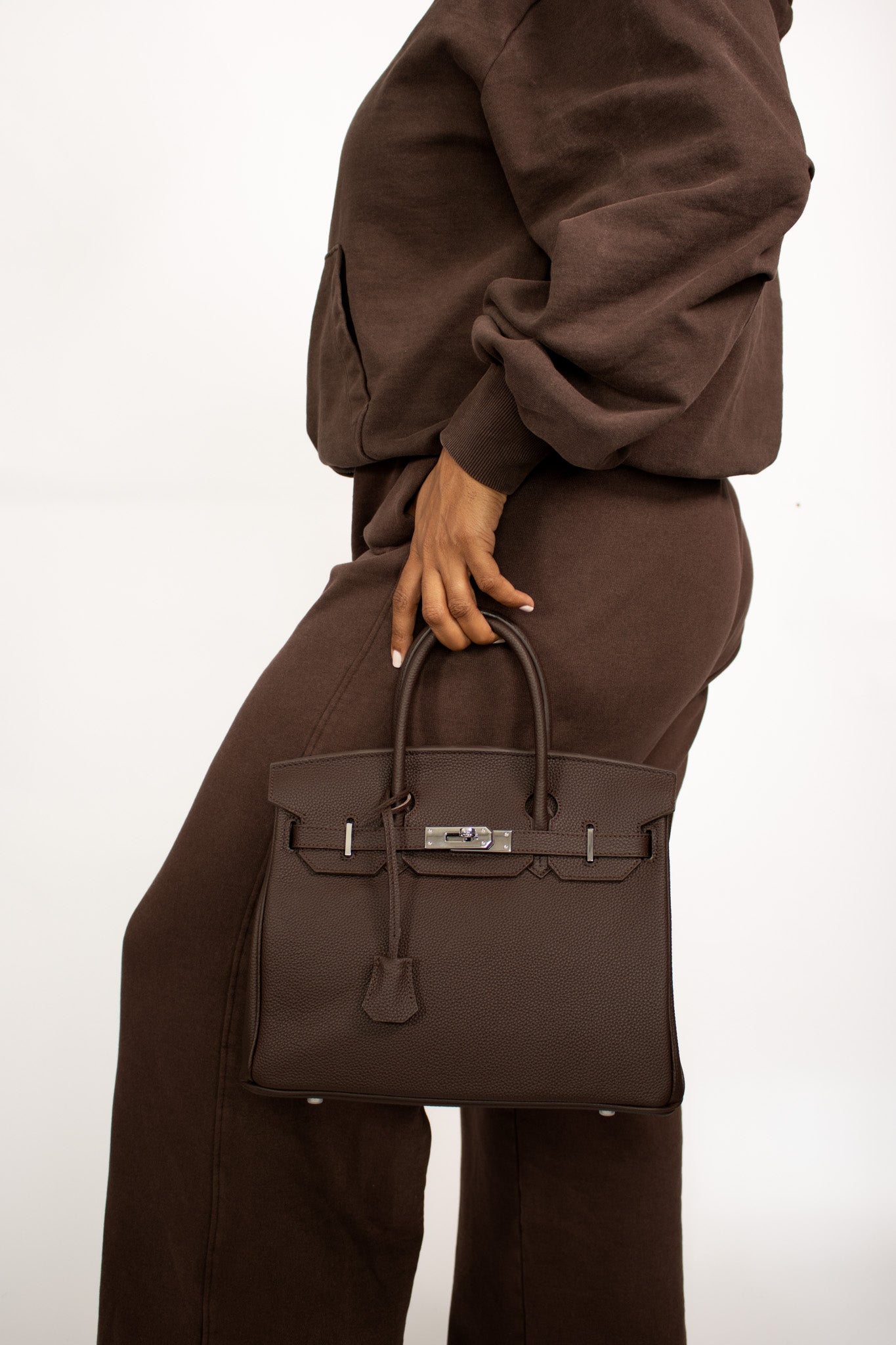 Grande Blake Double Handle Bag Ganache SHW