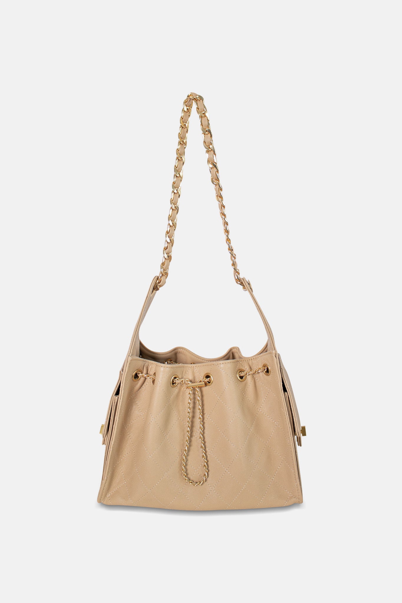 Quinn Hobo Small Nude Brown