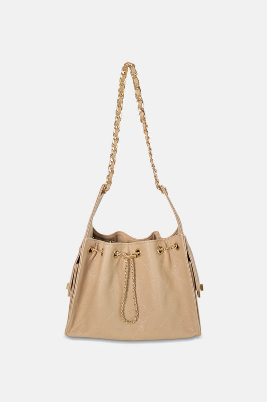 Quinn Hobo Small Nude Brown