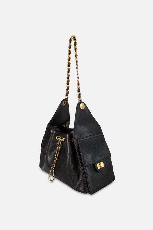 Quinn Hobo Small Black