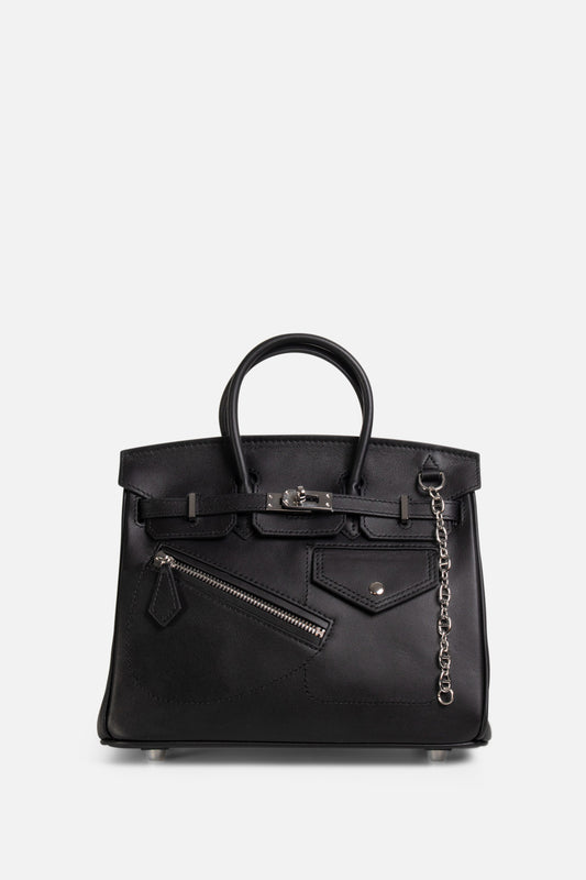 Sasha Double Handle Bag Noir